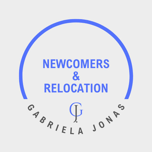Gabriela Jonas Newcomers and Relocation Real Estate Logo Gabriela Jonas Real Estate logo for Newcomers and Relocation services