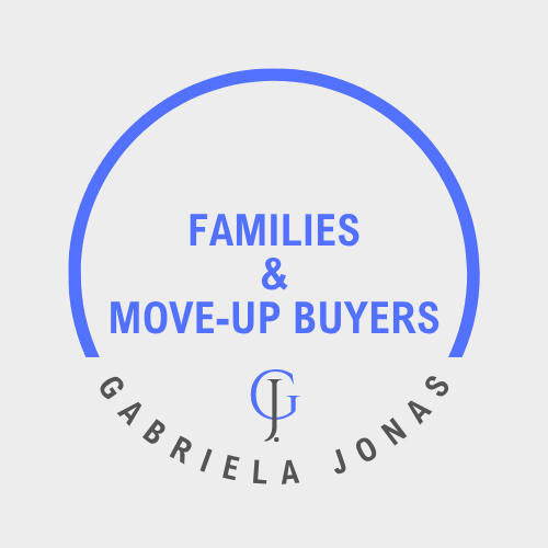 Gabriela Jonas Families and Move-up Buyers Real Estate Logo Gabriela Jonas Real Estate logo for Families and Move-up Buyers services